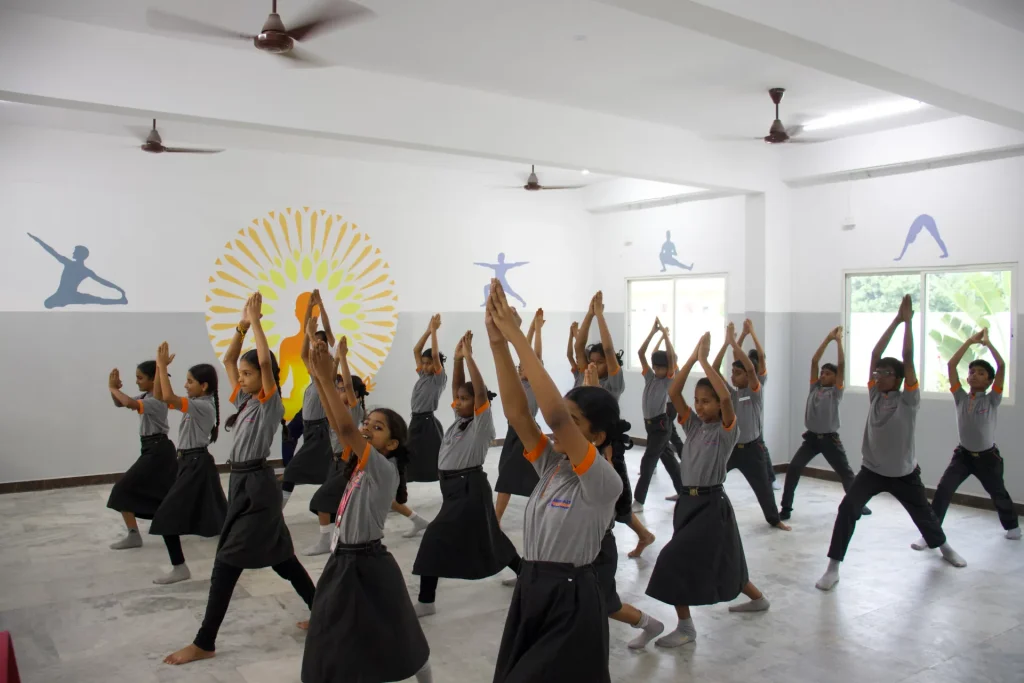 Activity and yoga hall at Brigade Public School, Gurramguda campus