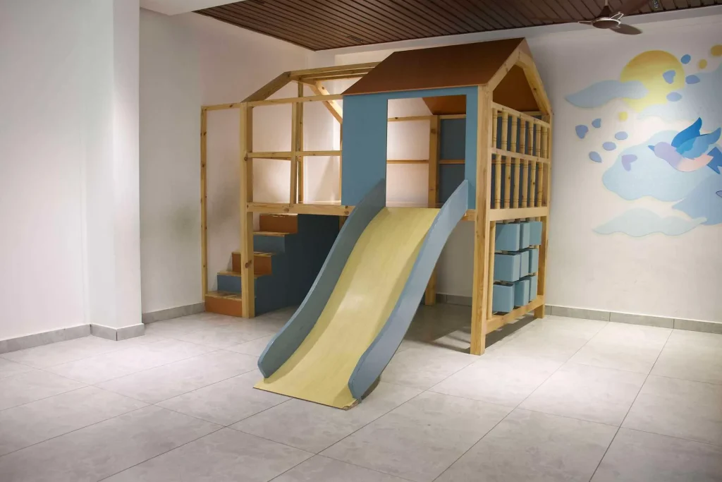 Pre-primary indoor slide at Brigade Public School, Gurramguda campus