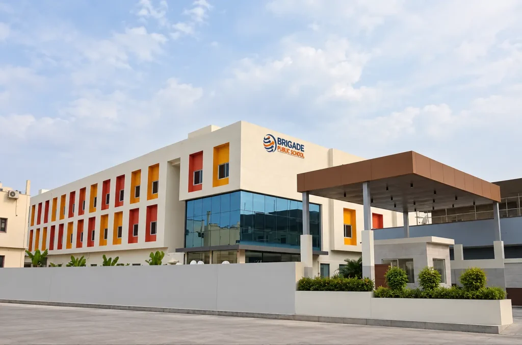 Campus side view at Brigade Public School, Gurramguda campus